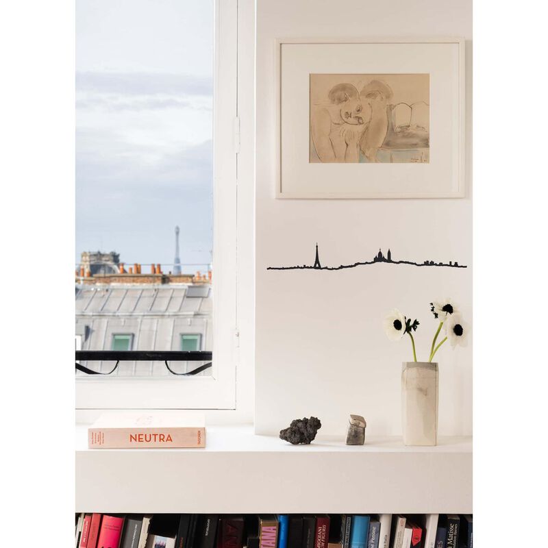 The Line Skyline of Paris Black Steel Silhouette 50cm image number 2