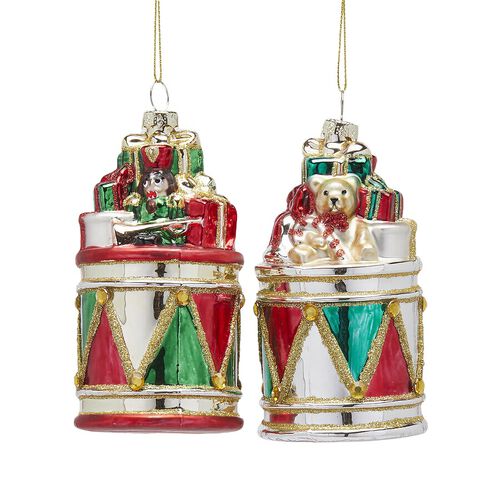 EDG enzo de gasperi Drum Decoration 12cm Assorted