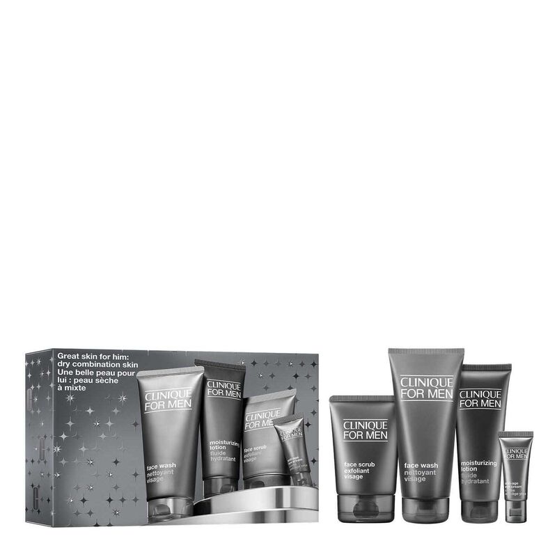 Clinique Great Skin For Him: Dry Combination Christmas Gift Set image number 0
