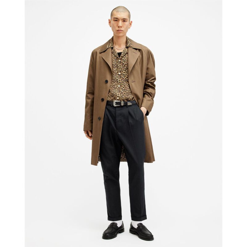 AllSaints Tallis Slim Fit Cropped Tapered Trousers image number 3