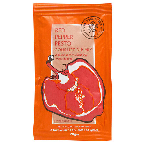 Herb & Spice Mill Red Pepper Pesto Gourmet Dip Mix 28g