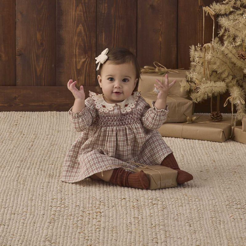 Quincy Mae Callie Dress Christmas Plaid 12-24M image number 1