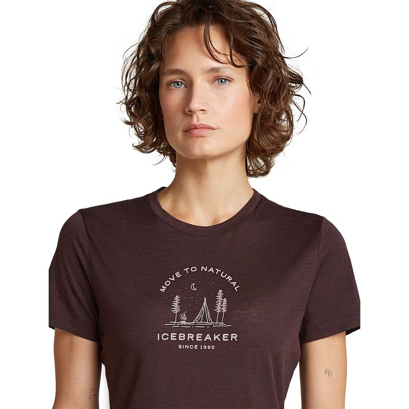 Icebreaker W Merino 150 Tech Lite SS Tee Peaceful Pass image number 6