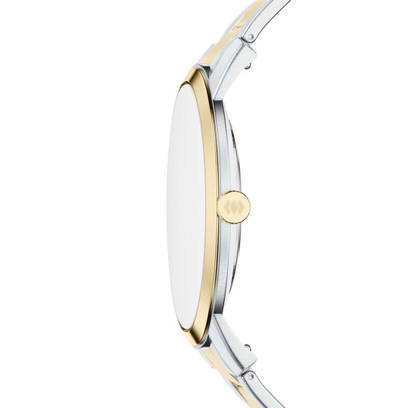 Fossil Minimalist 44mm Three-Hand Two-Tone Stainless Steel Watch image number 2