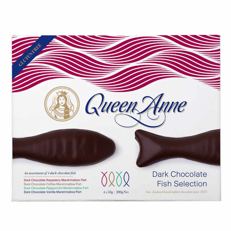 Queen Anne Dark Chocolate Fish Selection 200g image number 0