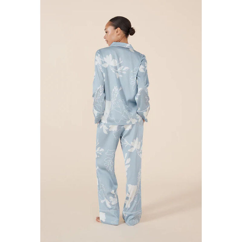 Gingerlilly Elina Botanical Silky Satin Pj Set image number 1