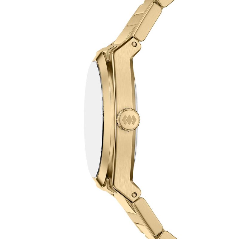 Fossil Everett 27mm Three-Hand Gold-Tone Stainless Steel Watch image number 2