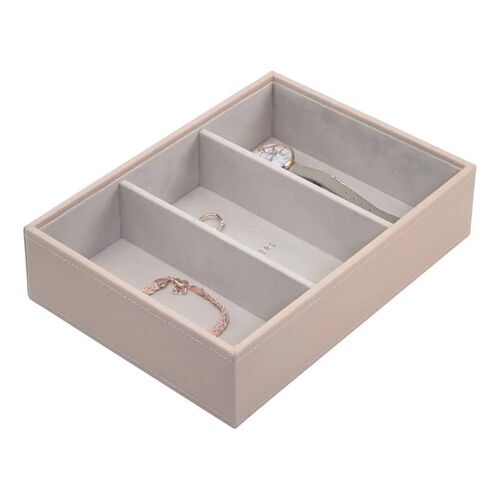 Stackers Classic Deep 3 Compartment Watch & Accessory Layer Blush