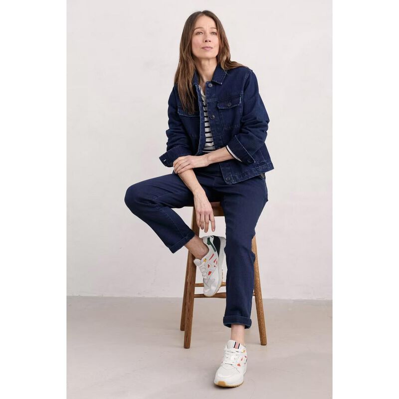 Seasalt Cornwall Ballad Jacket Marine Overdye High Twist image number 3