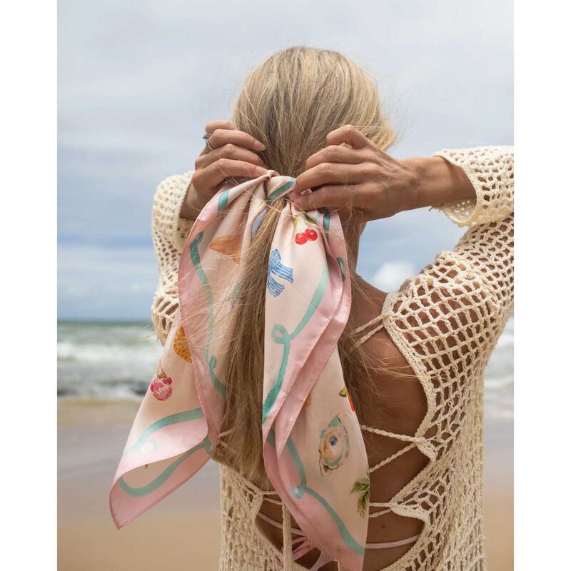Dark Hampton X Cass Deller Little Cove Silk Petite Scarf image number 2