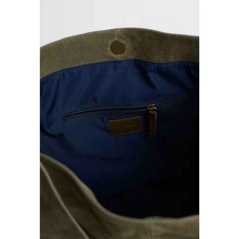 Seasalt Cornwall Annet Suede Shoulder Bag Rich Olive image number 2