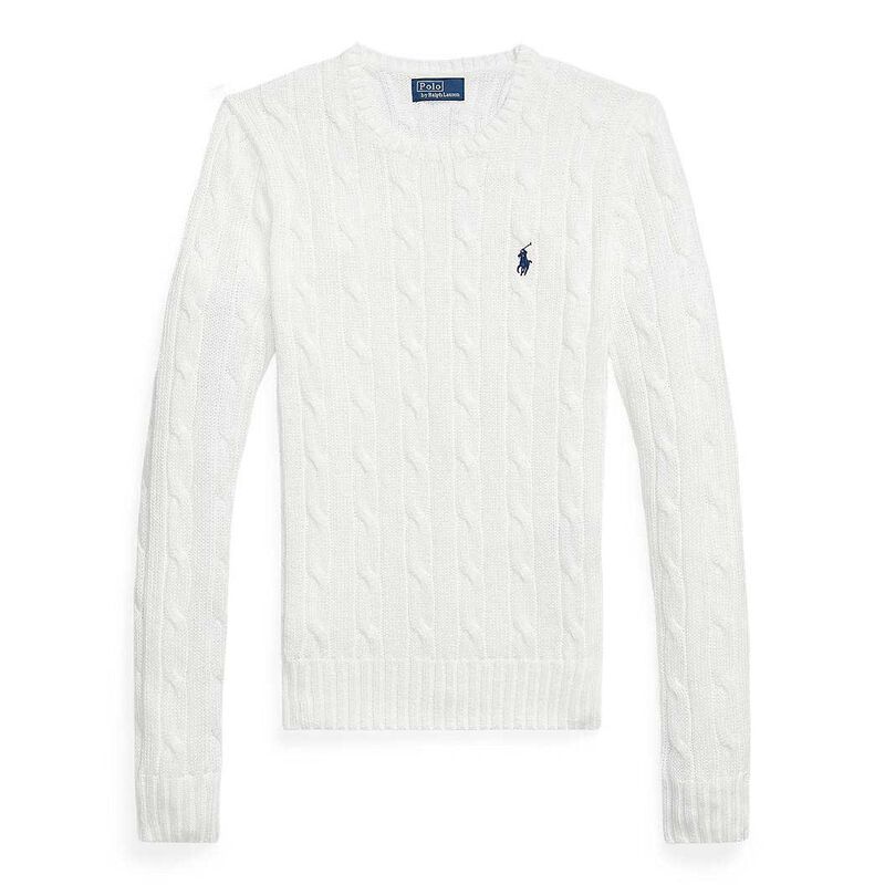 Polo Ralph Lauren Cable Knit Cotton Crewneck Sweater image number 2