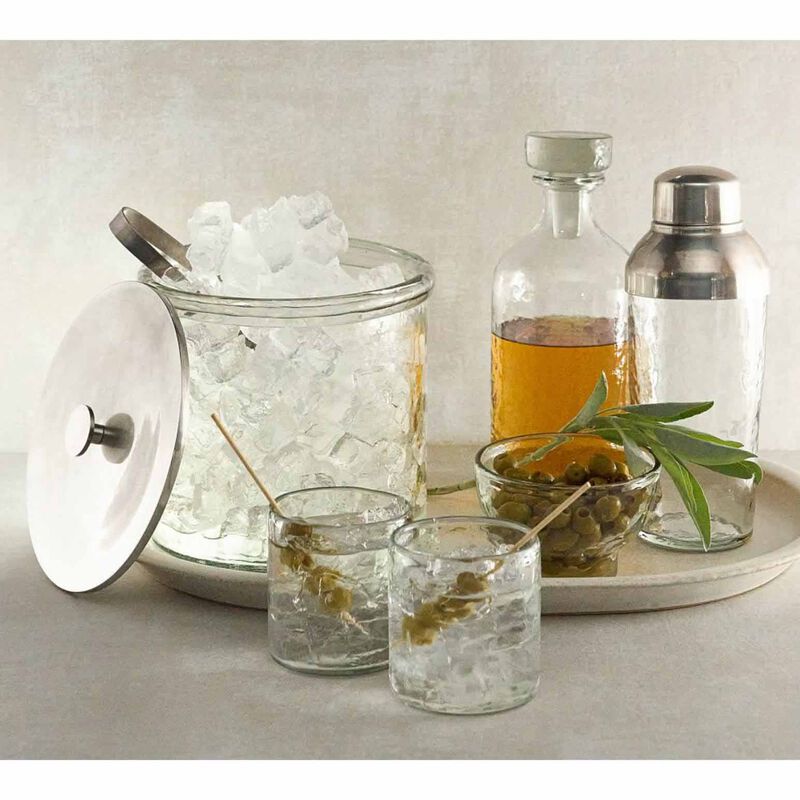 Pottery Barn Hammered Glass Decanter image number 2