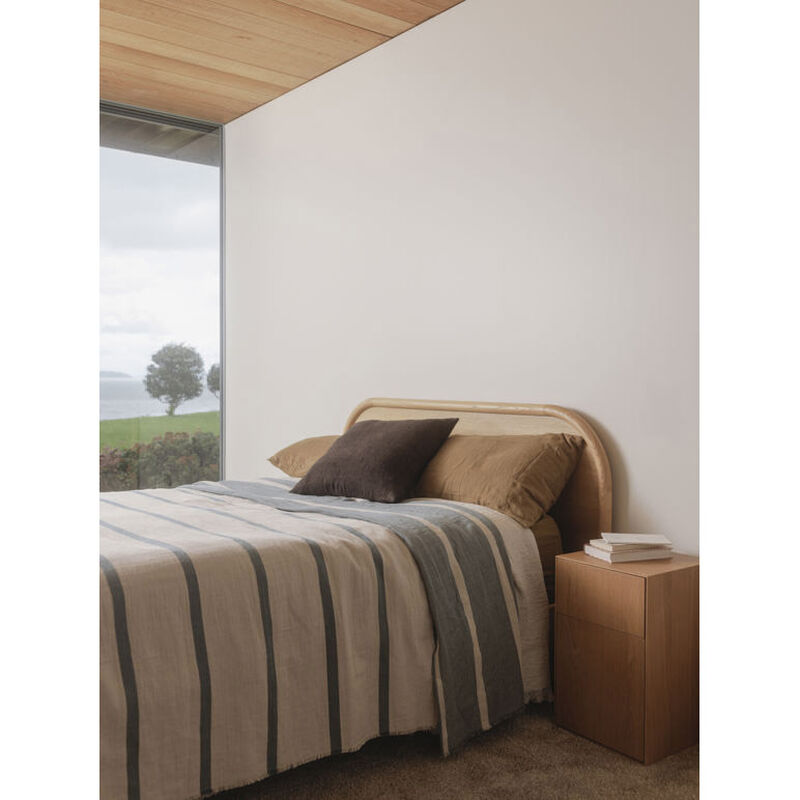 Citt&agrave; Carnival Bedspread Natural/Air Force Blue Q 270x270cm image number 1