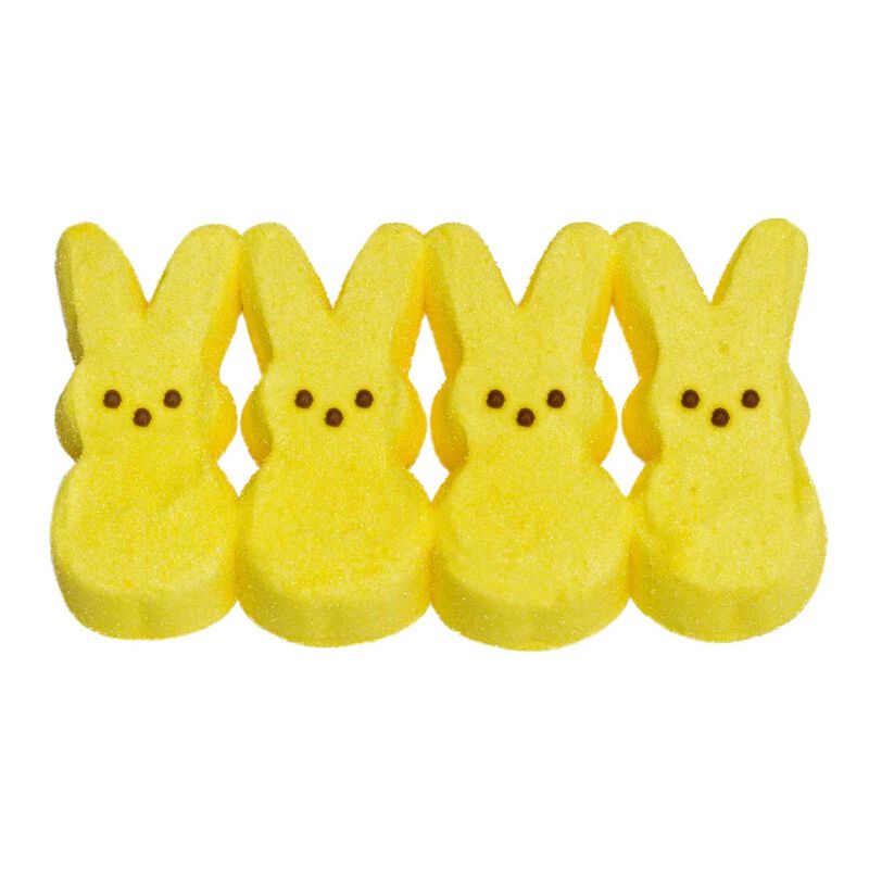 Peeps&reg; 4Pc Yellow Marshmallow Bunnies image number 1