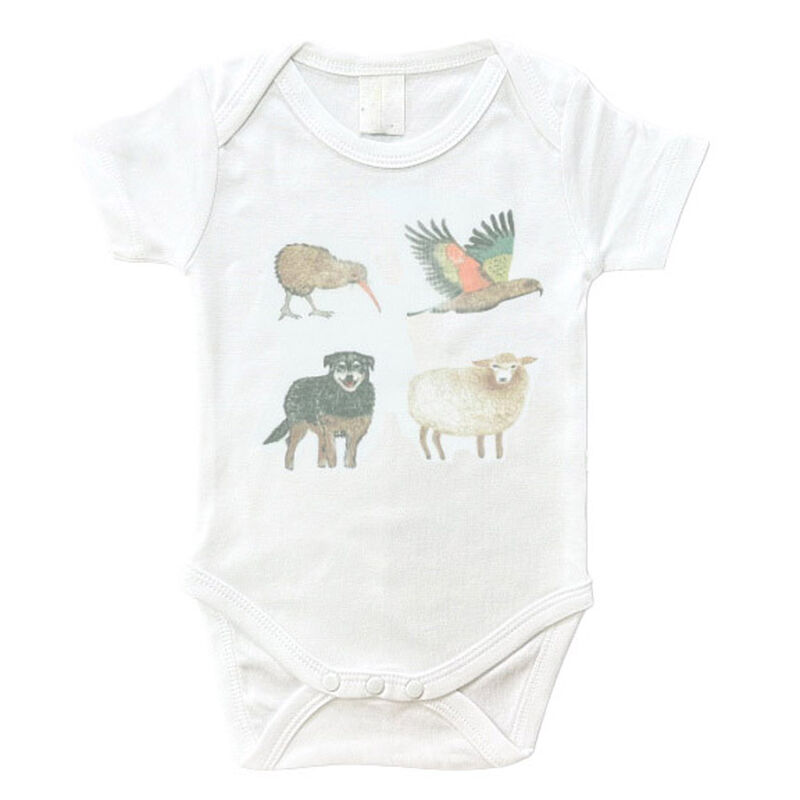 HRB Jacobi Kiwi Crew Short Sleeve Bodysuit image number 0