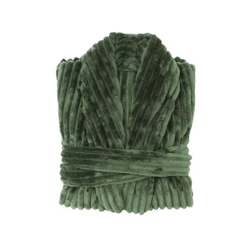 Bambury Channel Fleece Robe Juniper