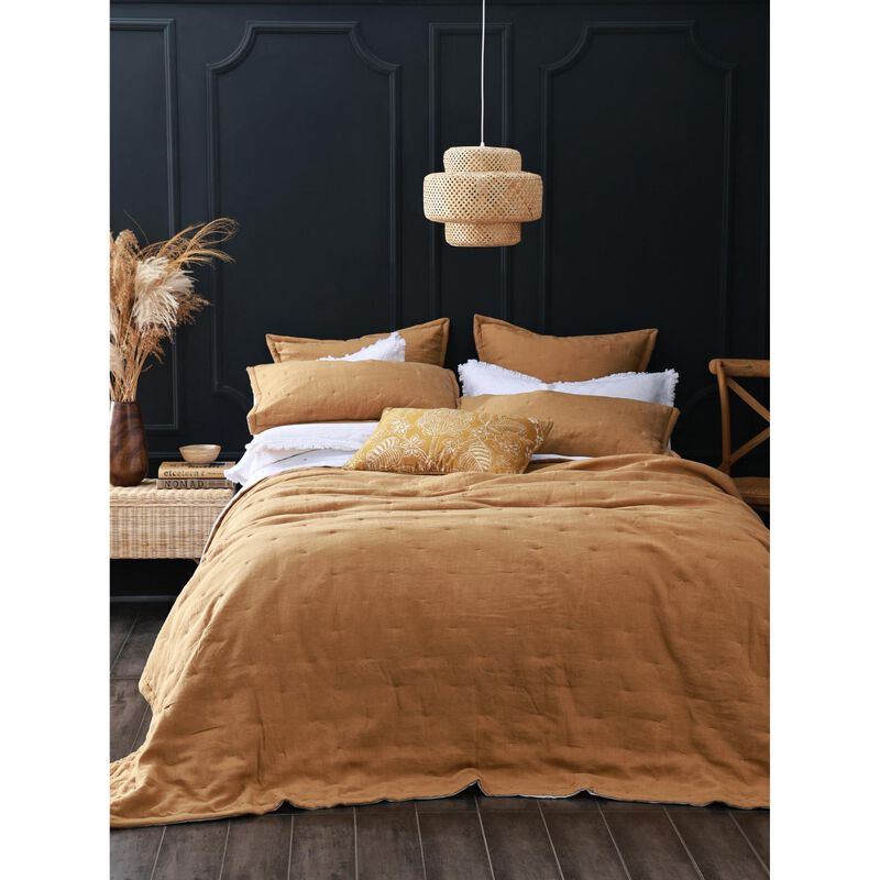 MM Linen Laundered Linen Bedspread Set image number 0