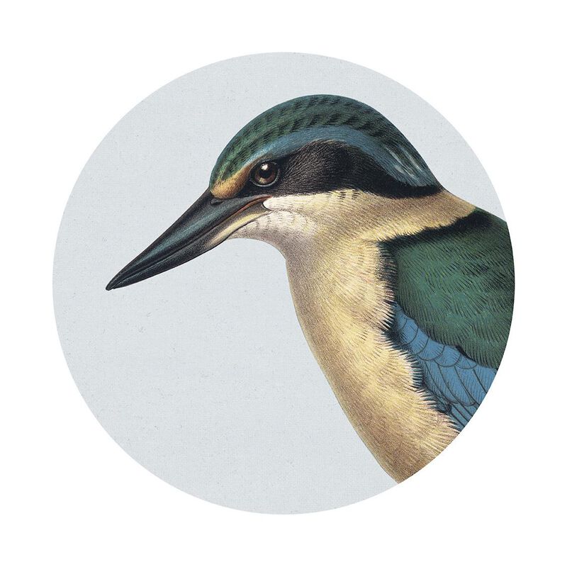Hushed Blue Kingfisher Art Spot Medium image number 0