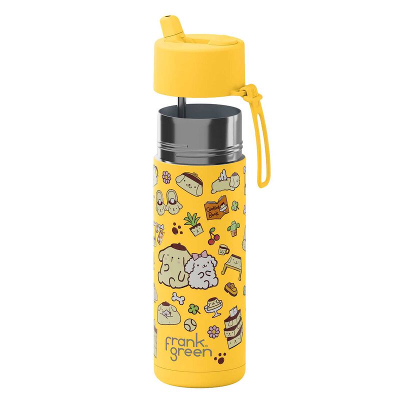 frank green 20oz Reusable Bottle Pompompurin w Flip Straw Lid image number 1