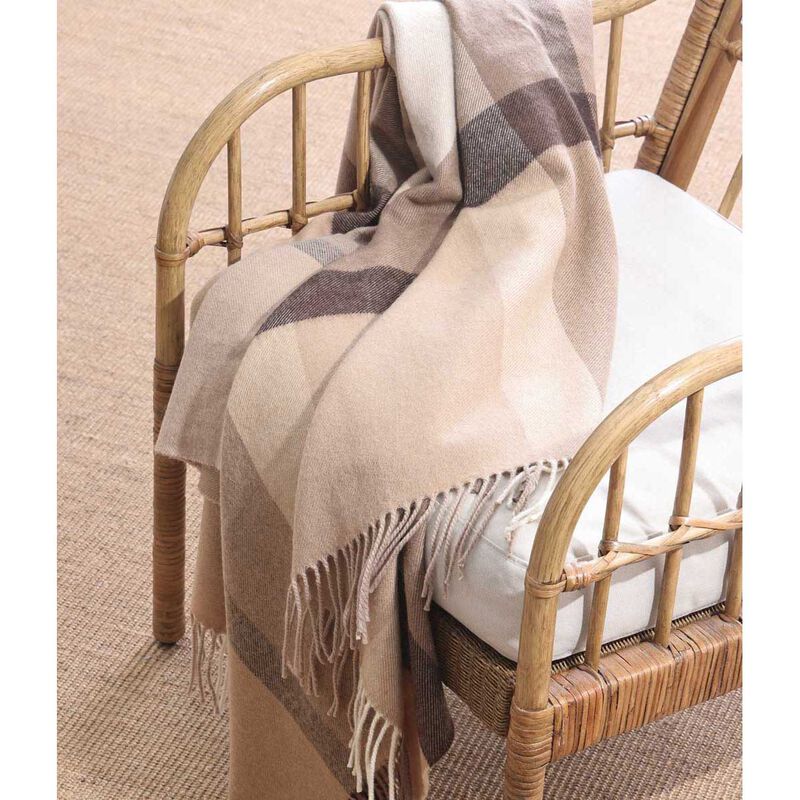 MM Linen Lodge Lambswool Throw 130x200 - Mocha image number 1