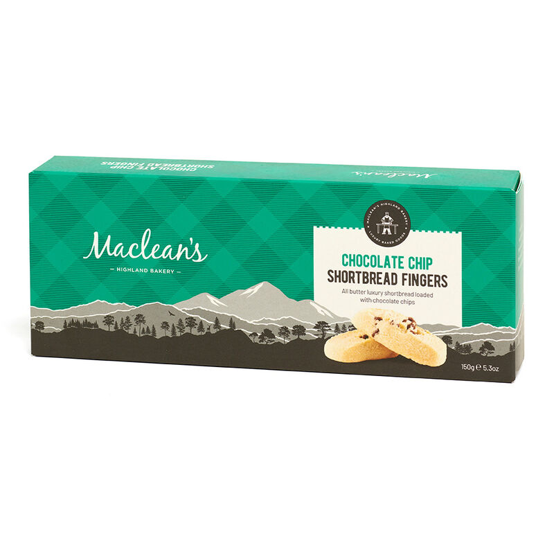 Macleans Highland Bakery Chocolate Chip Shortbread Fingers 150G image number 0