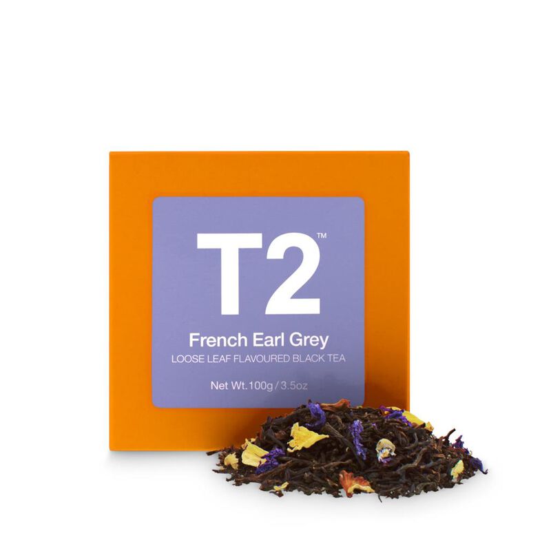 T2 French Earl Grey Loose Leaf Cube 100g image number 0