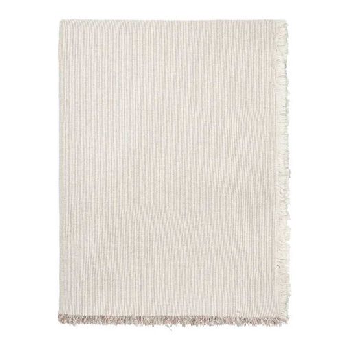 Broste Tablecloth Elouise - Taupe(Fungi Grey)/Off-White 160*200