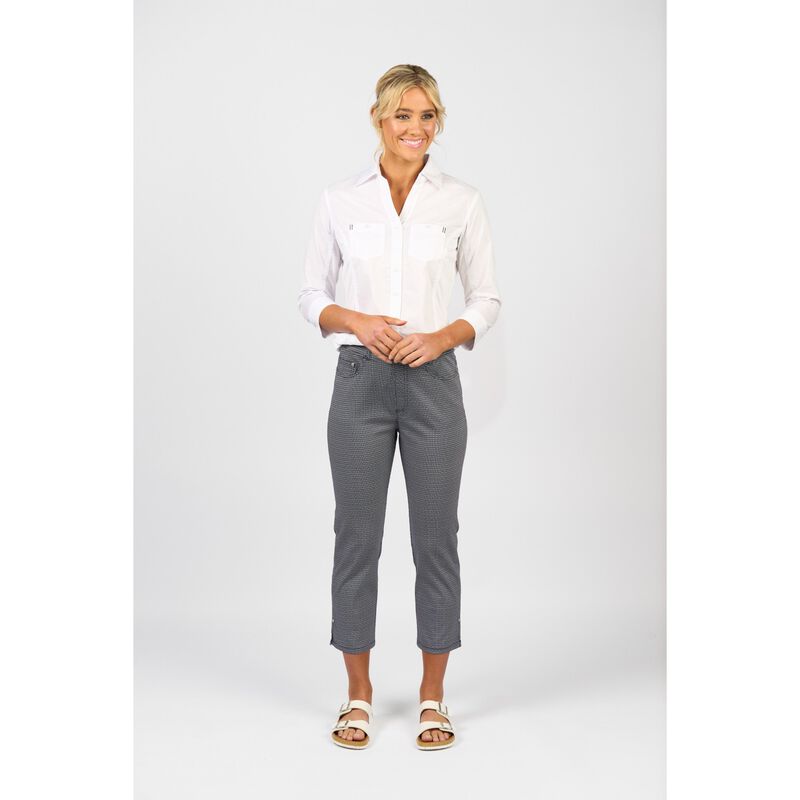 Vassalli Slim Leg 7/8 Pull On Pant With Full Elastic Waistband image number 7