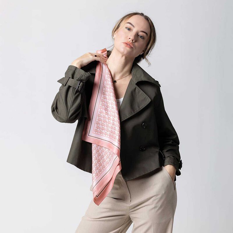 Dark Hampton Ellwood Silk Petite Scarf image number 1