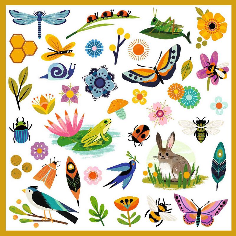 Djeco Stickers - Garden image number 2