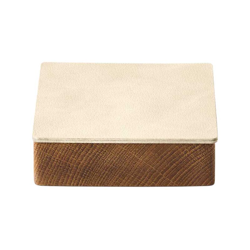 LIND DNA Wood Box & Lid Square Oak Nature Nupo - Vanilla image number 1