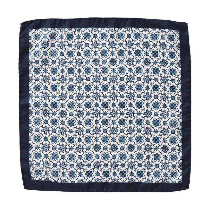 Joe Black Tiles Pocket Square image number 0