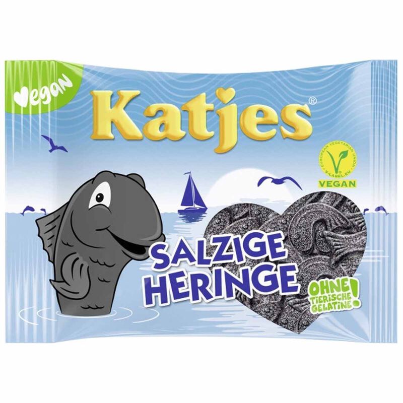 Katjes Salted Licorice Herrings 210g image number 0