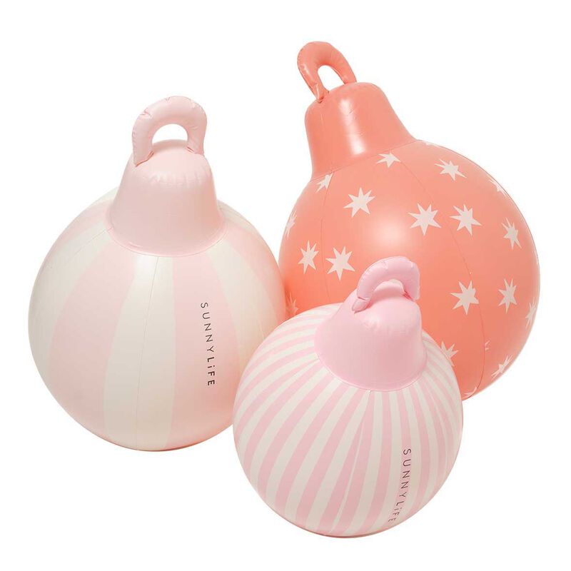 SUNNYLiFE Light Up Christmas Baubles Red Set of 3 image number 0