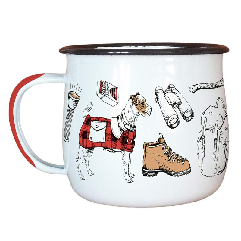Tanya Wolfkamp D Enamel Mug Tramping image number 0