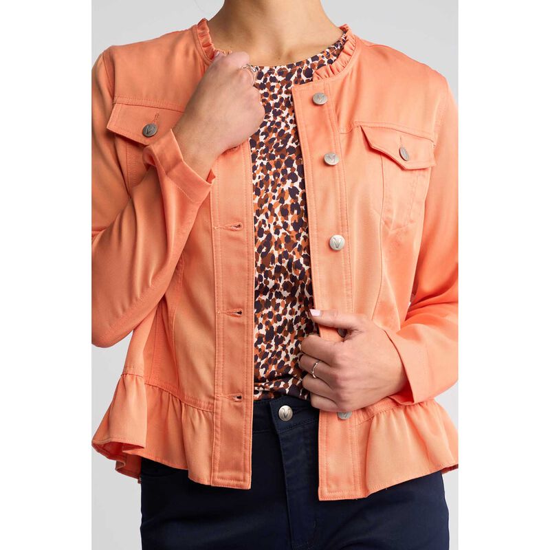 Vassalli Jacket With Frill Hem image number 2
