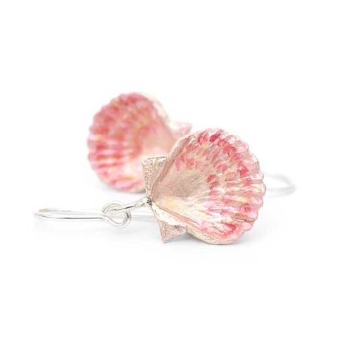 Lilygriffin Jewellery Handpainted Fanshell Earrings