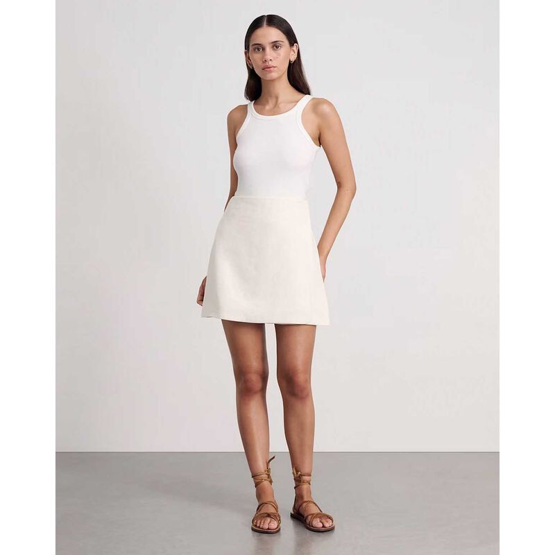 JAG Stella Linen Wrap Mini Skirt image number 11