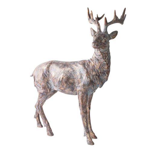 French Country Sentinel Large Standing Reindeer Left Side