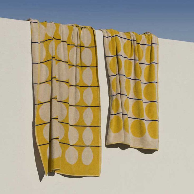 Città Abacus Beach Towel Daffodil/Cream 100x180cm image number 1