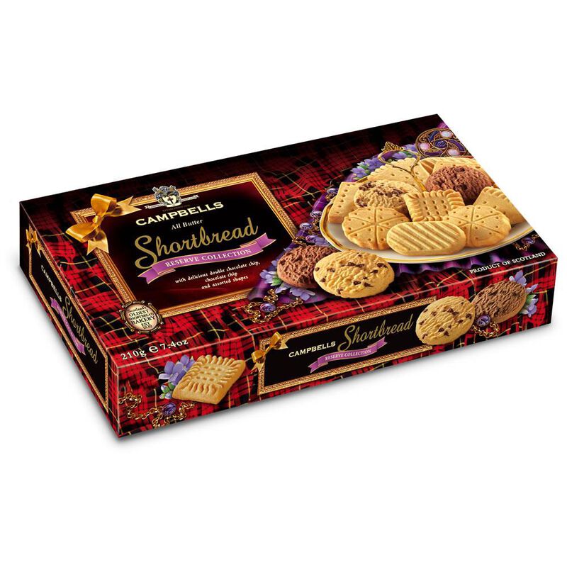Campbells Shortbread Reserve Collection Carton 210g image number 0