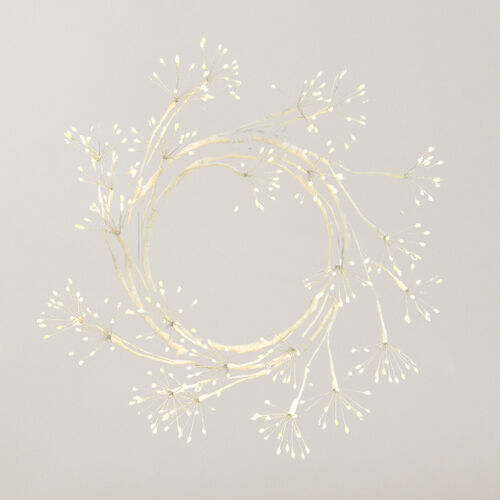 Stellar Haus Spiral Wreath In White