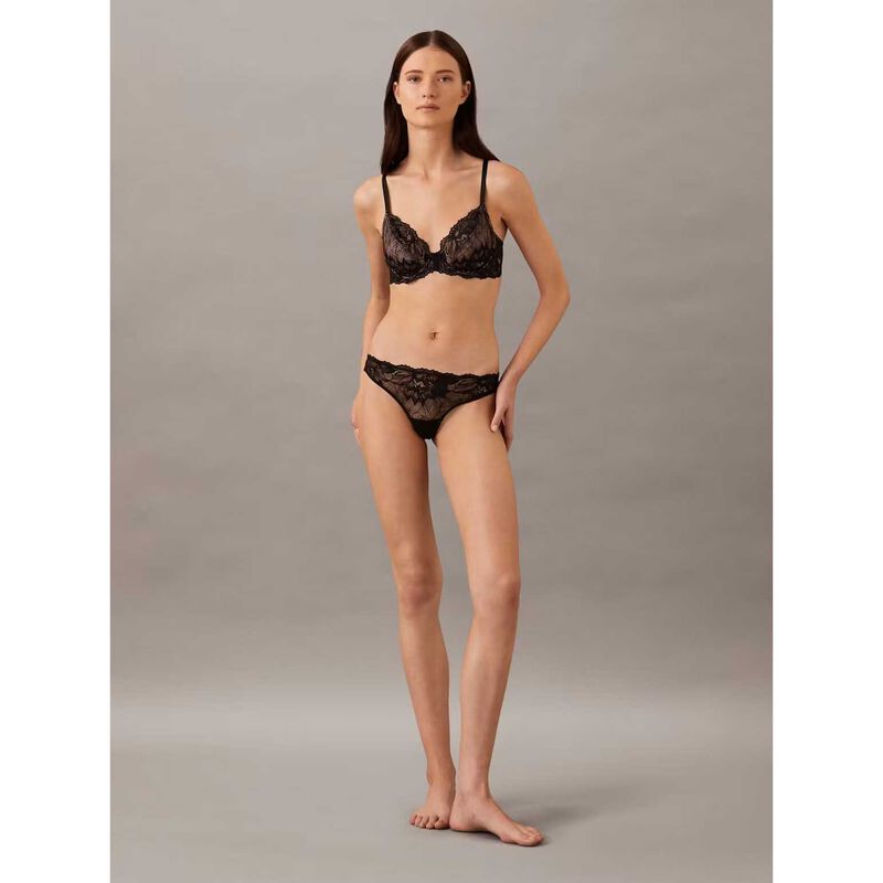 Calvin Klein Seductive Comfort Lotus Floral Thong image number 3