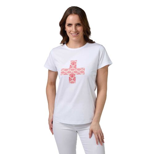 Stella + Gemma Classic Tee Strawberry Scoop White