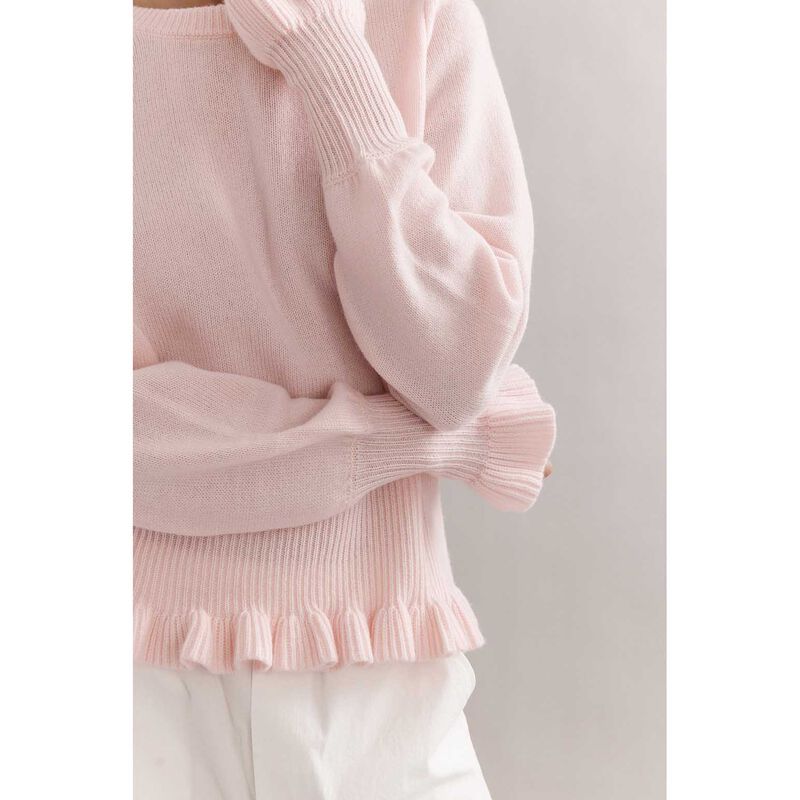 Caitlin Crisp Frilly Crop Crew image number 2