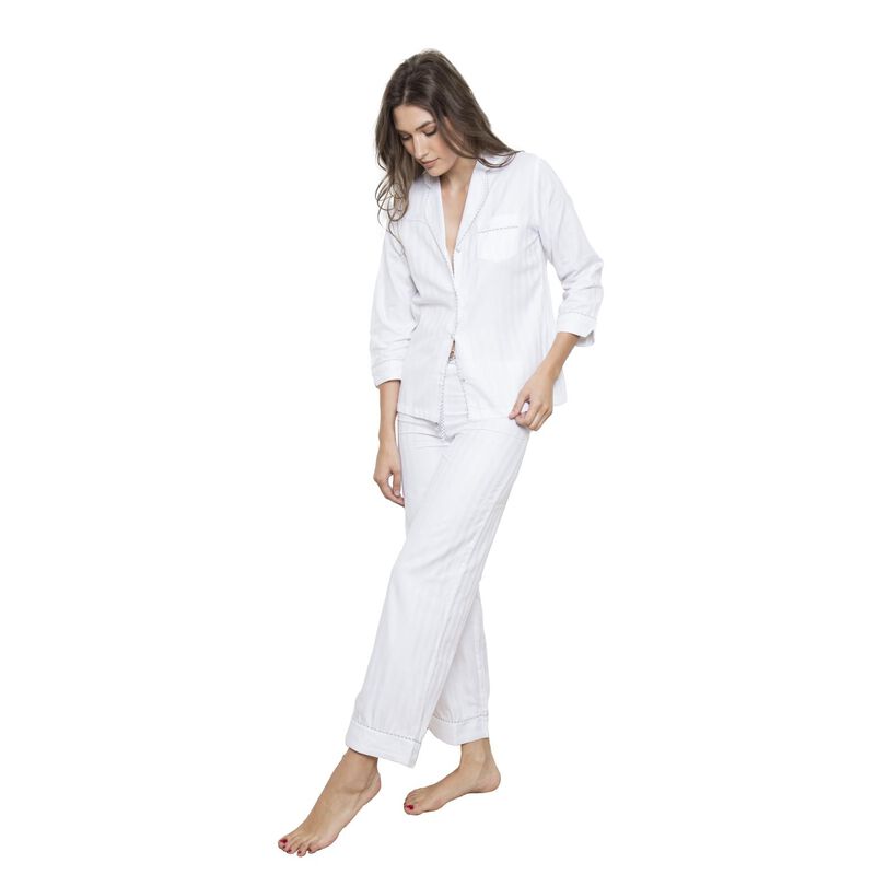 Cottonreal Superfine Cotton Shadow Stripe PJ Set image number 0