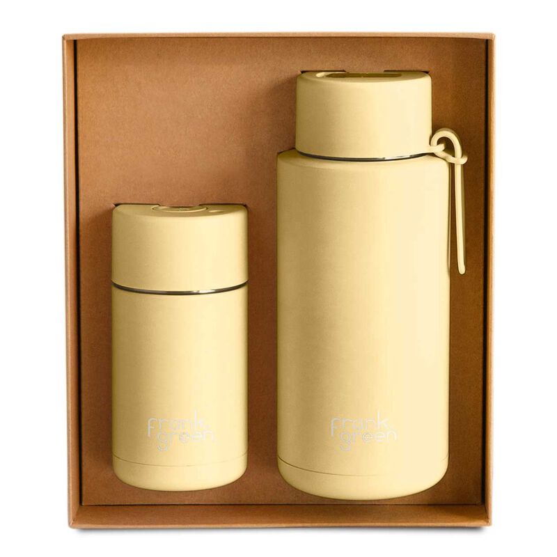 frank green Gift Set - 12oz/34oz Buttermilk image number 0