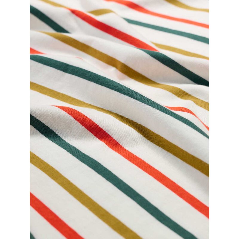 Seasalt Cornwall Sailor Top Tri Breton Orange Coral image number 3