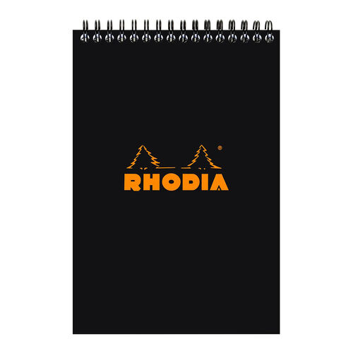 Rhodia Classic Notepad Spiral A5 lined Black